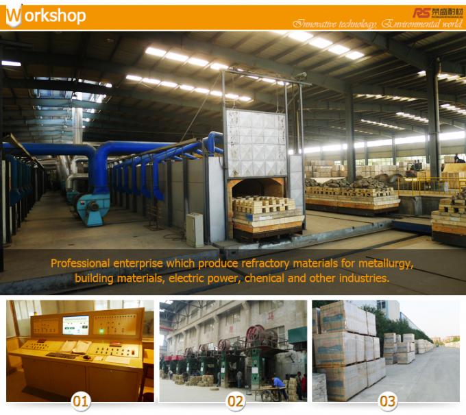 Heat Resistant Kiln Refractory Bricks Al2O3 30 65 , Low Bulk