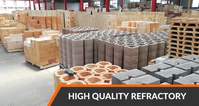 Industrial Furnace Suspended Fire Brick Excellent Thermal Shock Resistance Refractory High Alumina Anchor Bricks For Hot Stove 0