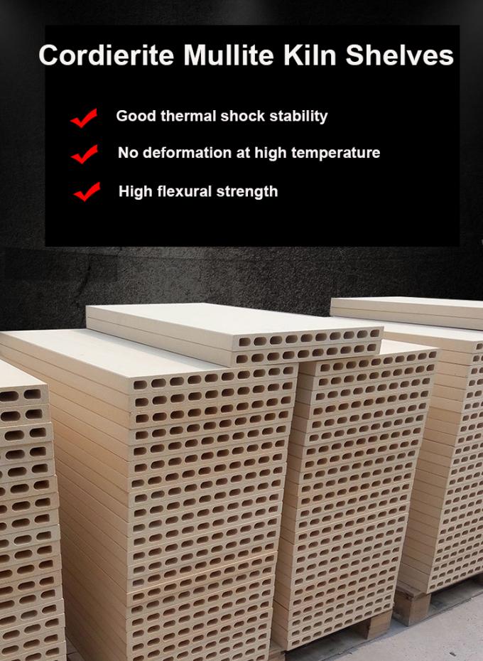 High Thermal Stability Cordierite Mullite Slab Kiln Shelves For Ceramic Furnace Furniture 0