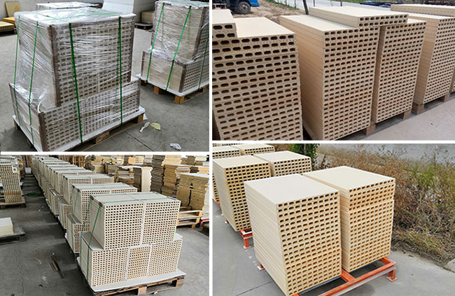 High Temperature Cordierite Mullite Ceramic Batt Plate Refractory Ceramic Mullite Cordierite Slab For Kiln Furniture 0