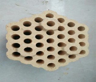 12 Holes Checker Fire Clay Bricks , Lattice Insulating Fire Brick For Hot Blast Stove