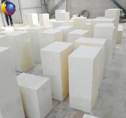 High Grade Fused Cast Refractory Material Zirconia Corundum Brick Electrofused Refractory Azs Block