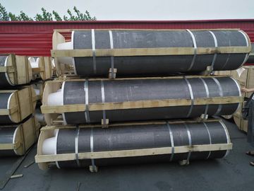 1500 - 2700 Mm Length UHP Graphite Electrode Carbon Material For EAF &amp; LF Furnace