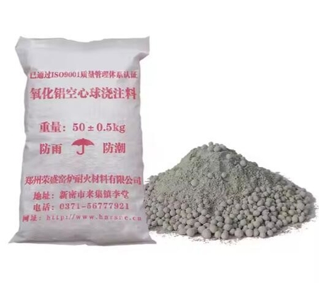 High Temperature Furnace Alumina Insulation Castable Light Weight Alumina Bubble Refractory Castable