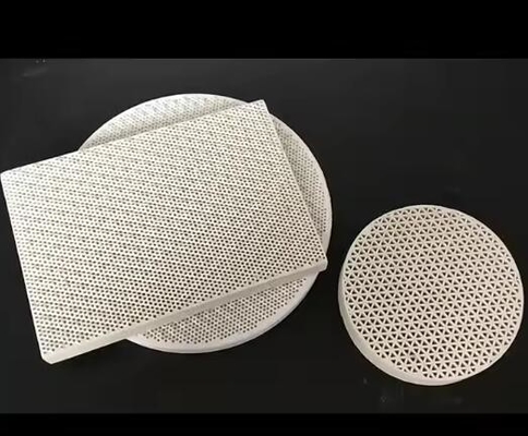 High Strength 50-200 Mm Cordierite Porous Infrared Honeycomb Ceramic Plate For Burner Thermal Shock Resistance