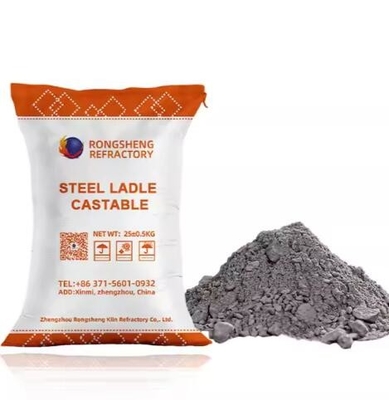 Factory Price Thermal Shock Resistance Ladle Tundish Covering Powder Steel Ladle Refractory Castable For Pouring Ladle