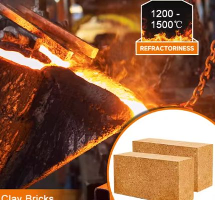High Alumina Silicate Refractory Fire Bricks 230*114*65mm Fireclay Brick For Electric Arc Furnace