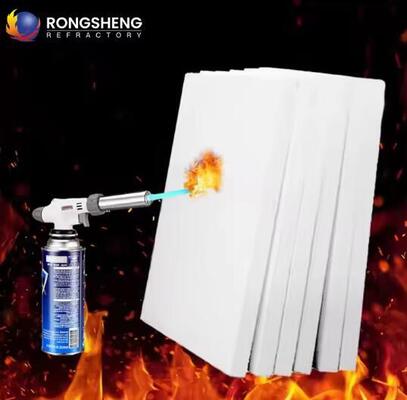 China Polycrystalline Mullite Fiber Boards 1600C 1800C Mullite Ceramic Fiber Board Refractory Furnace Lining Insulation Plate