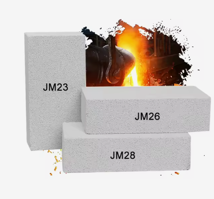 Rongsheng Jm23 Jm26 Jm28 Jm32 Refractory Fire Bricks 1800C White Light Weight Insulating Mullite Bricks