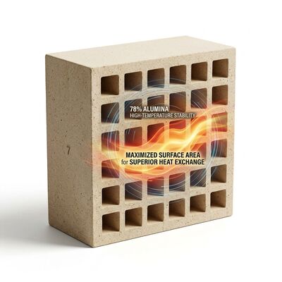 High Alumina Checker Brick Standard Shaped Refractory for Hot Blast Stove Regenerator