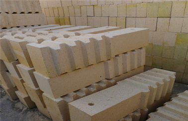 Size 9''x4.5''x2.5'' Heat Resistant High Alumina Refractory Brick , Refractory Fire Bricks