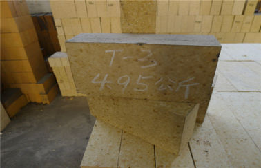 Construction High Alumina Refractory Brick For Glass Kiln / Cement Rotary Kiln