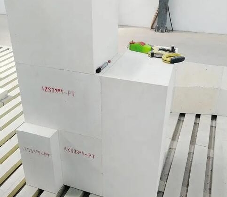 Firebrick Industrial Furnace Zirconia Corundum Bricks Azs Refractory Brick