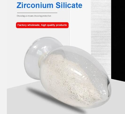 65% ZrSiO4 White Zircon Flour Zirconium Silicate Powder For Ceramics Industry