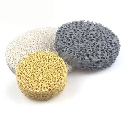 Silicon Carbide Alumina Zirconia Zr Ceramic Foam Filters Porous Ceramic Foam Filter For Casting