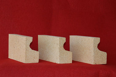 Heat Resistant High Alumina Refractory Brick , Kiln Alumina Runner Bricks