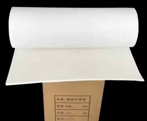 0.3-15mm Thickness Aluminum Silicate Fiber Paper 1260 Thermal Insulation Ceramic Fiber Paper
