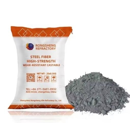 Good Price High Strength Steel Fiber Reinforced Refractory Castable For Furnace