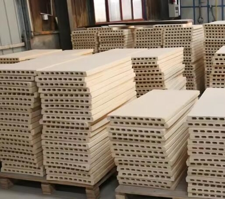 Ceramic Kiln Furnitures Cordierite Mullite Support Plate Refractory Kiln Shelf Cordierite Mullite Board For Tunnel Kilns
