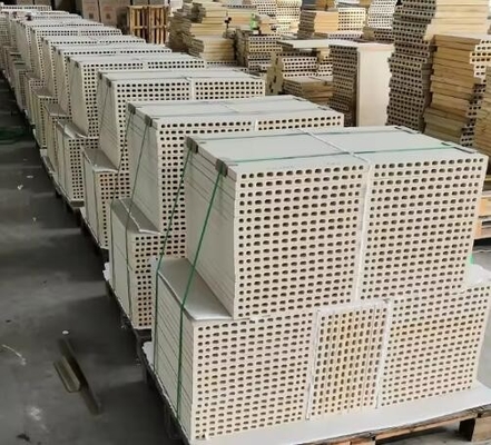 Ceramic Kiln Furnitures Cordierite Mullite Support Plate Refractory Kiln Shelf Cordierite Mullite Board For Tunnel Kilns
