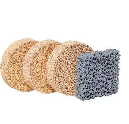 Custom Size Ceramic Foam Filter 10-60ppi Alumina Foam Ceramic Filter Plate For Molten Aluminum Casting Filtration