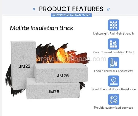 Competitive Price Rotary Kiln K23 K26 Fire Brick Lightweight Insulation Brick Furnace Lining Jm23 Jm26 Mullite Brick