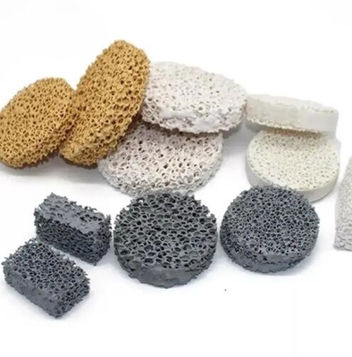 High Porous Refractory Alumina Ceramic Foam Filter Zirconium Ceramic Filters For Foundry
