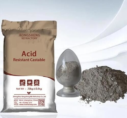 High Strength Wear Resistant Acidproof Castable Acid Resistant Refractory Castable For Induction Furnace