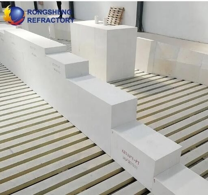High Grade Fused Cast Refractory Material Zirconia Corundum Brick Electrofused Refractory Azs Block