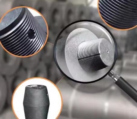 Rp Graphite Electrode Rod Hp150mm 250mm 350mm 450 Mm Arc Furnace Smelting Uhp Grade