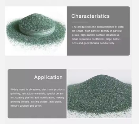 High Purity 99% Sic Powder 16#~2000# Refractory Green Silicon Carbide For Abrasives And Sandblasting
