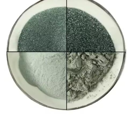 High Purity 99% Sic Powder 16#~2000# Refractory Green Silicon Carbide For Abrasives And Sandblasting
