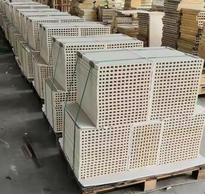Glass Kiln Furniture Mullite Cordierite Plate Grooved Perforated Cordierite Mullite Slab Refractory Ceramic Setter