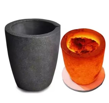 Induction Melting Furnace Sic Saggar Silicon Carbide Graphite Crucible For Melting Copper Aluminum Gold