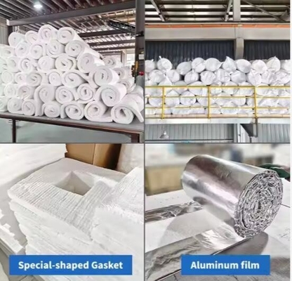 Kiln Oven Thermal Insulation Material 1260 Ceramic Fiber Blanket 128kg/M3 160kg/M3 Aluminum Silicate Fiber Blanket