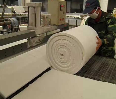 High Temperature Insulation Wool Ceramic Fiber Blanket Bulk 1260c 50mm 25mm Thick Alumina Silicate Needled Blanket
