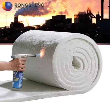 High Temperature Insulation Wool Ceramic Fiber Blanket Bulk 1260c 50mm 25mm Thick Alumina Silicate Needled Blanket