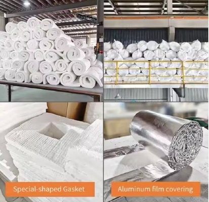 High Temperature Insulation Wool Ceramic Fiber Blanket Bulk 1260c 50mm 25mm Thick Alumina Silicate Needled Blanket