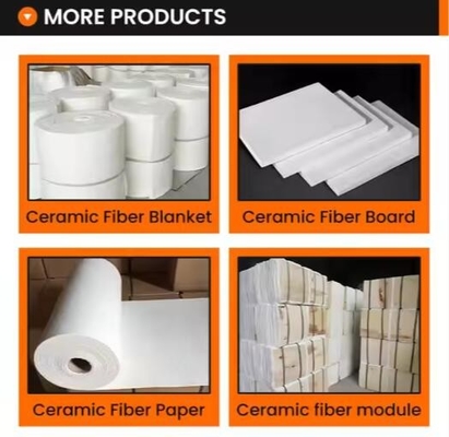 High Temperature Insulation Wool Ceramic Fiber Blanket Bulk 1260c 50mm 25mm Thick Alumina Silicate Needled Blanket