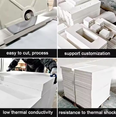 Furnace Lining Kiln Aluminum Silicate Heat Resistant Board 20mm 50mm 1430 Degrees Ceramic Fiber Inorganic Insulating Boards