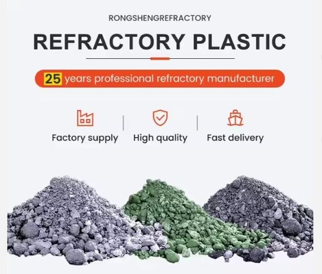 High Alumina Ceramic Plastic Refractory Mortar Zircon Chrome Corundum Wear-Resistant Refractory Plastic For Hot Blast Furnaces
