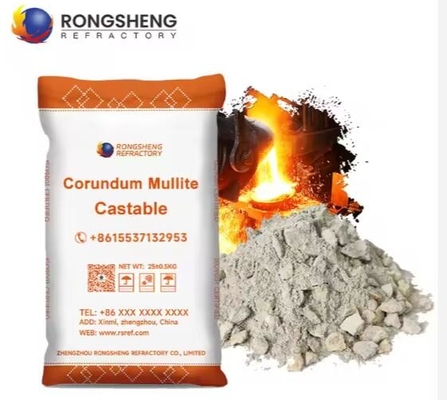 High Quality Low Cement Refractory Castables 1600C Corundum Mullite Wear-Resistant Castable For High Temperature Furnace Linings