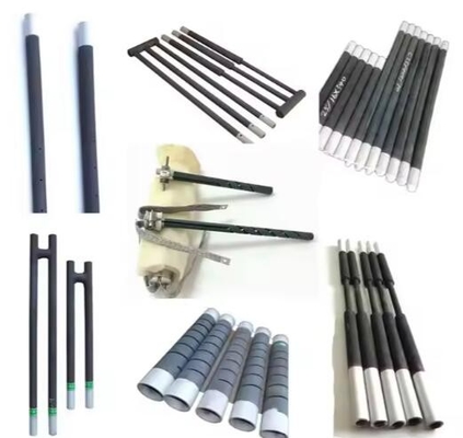 High Temperature 1400c 1500c Silicon Carbide Rod Heating Elements Sic Electric Heater Tubes For Furnace
