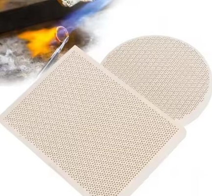 High Strength 50-200 Mm Cordierite Porous Infrared Honeycomb Ceramic Plate For Burner Thermal Shock Resistance