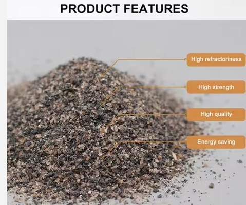 56-58% Al2o3 Refractory Andalusite Price 0-1mm 1-3mm 200mesh Refractory Raw Materials