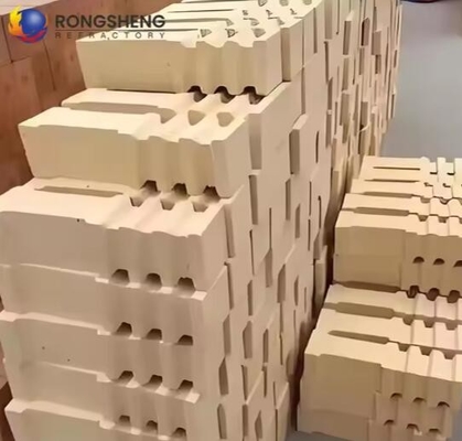 Industrial Furnace Suspended Fire Brick Excellent Thermal Shock Resistance Refractory High Alumina Anchor Bricks For Hot Stove