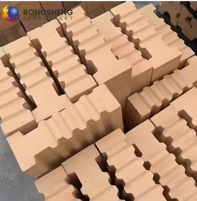 Industrial Furnace Suspended Fire Brick Excellent Thermal Shock Resistance Refractory High Alumina Anchor Bricks For Hot Stove