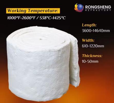 1400 Ceramic Fiber Heat Insulation Blanket Paper Refractory Alumina Silcate Fiber Blanket For Oven