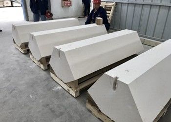 Alumina - Zirconia - Silica Kiln Refractory Bricks , Fused Cast Refractory Fire Bricks