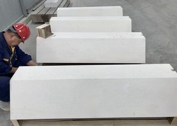 Alumina - Zirconia - Silica Kiln Refractory Bricks , Fused Cast Refractory Fire Bricks